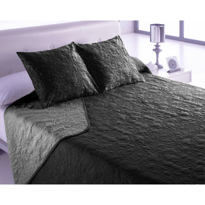 Colcha Hosteline VEGAS Negro Cama de 150 (3 Piezas)