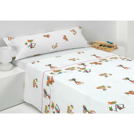 Pink Panther Sheet Set UNICO White Multicolor 90 Bed