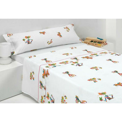 Pink Panther Sheet Set UNICO White Multicolor 90 Bed