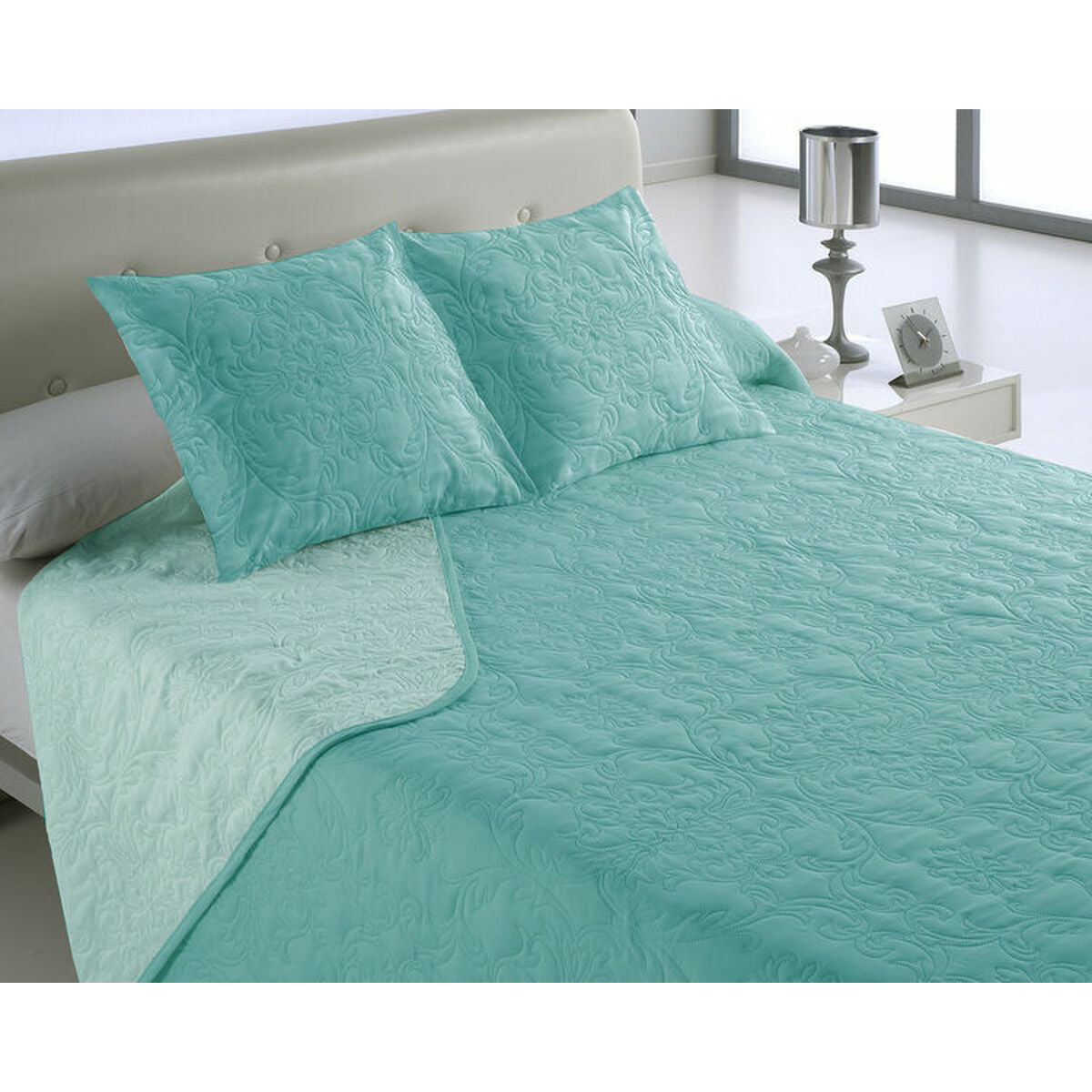 Colcha Hosteline VEGAS Azul Cama de 180 (3 Piezas)