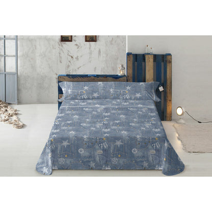 Lois TEJANO Blue Sheet Set 180 Bed