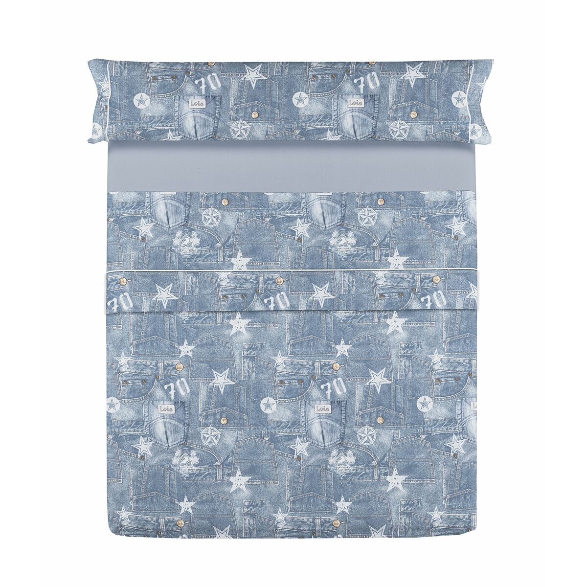 Lois TEJANO Blue Sheet Set 180 Bed