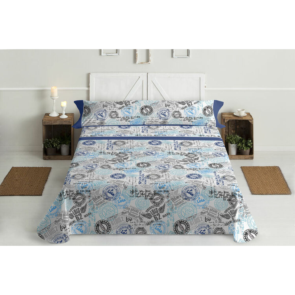 Lois SEALS Sheet Set Blue 90 Bed