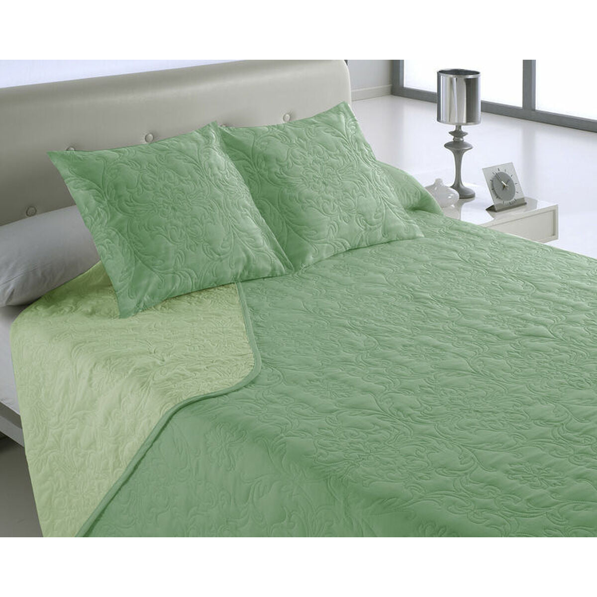 Colcha Hosteline VEGAS Verde Cama de 180 (3 Piezas)