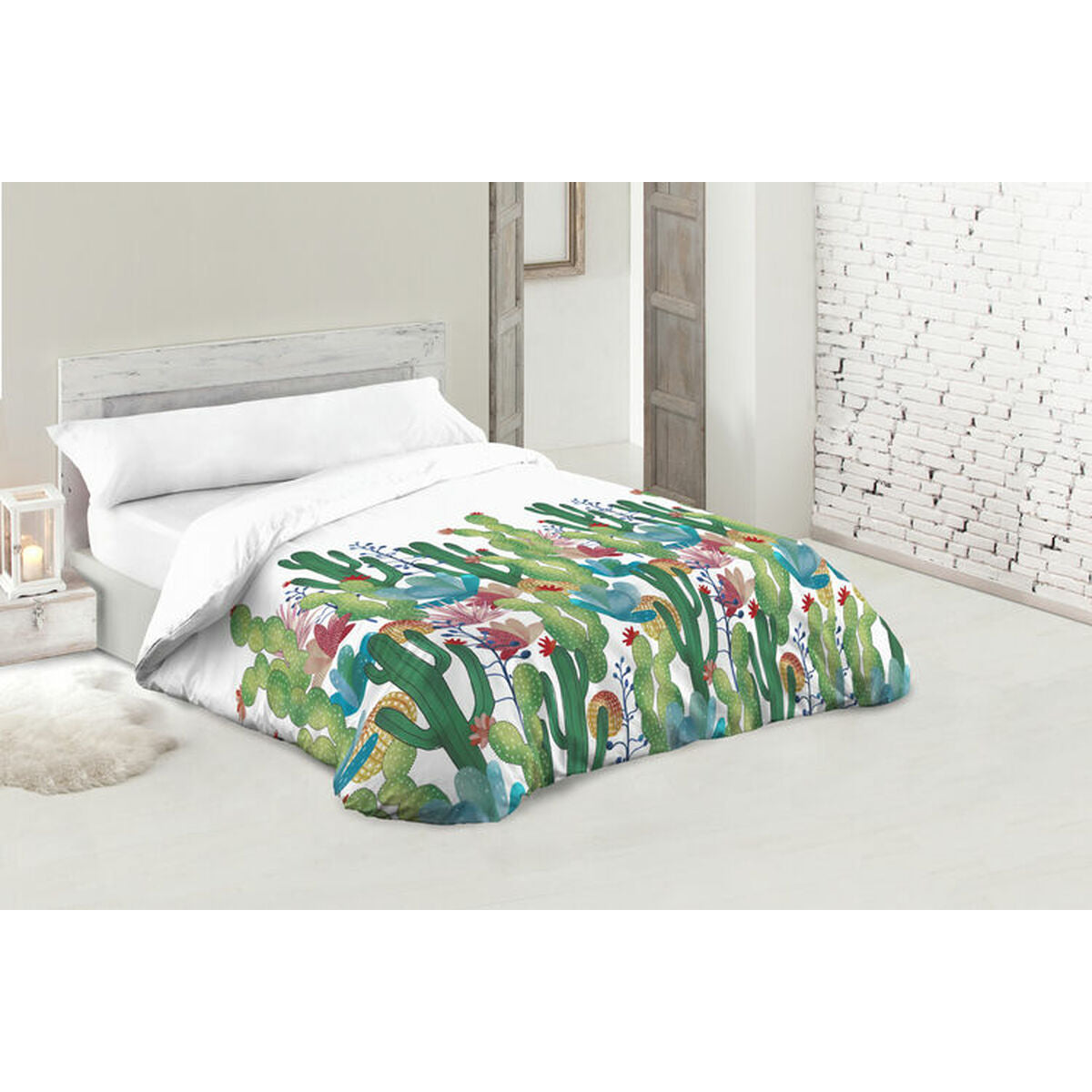 Hosteline CACTUS Duvet Cover White 144 Threads