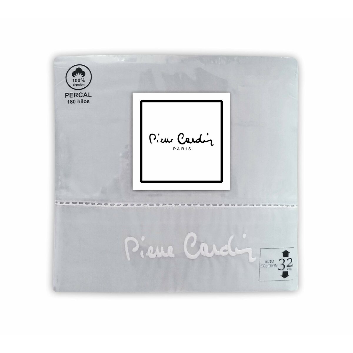 Pierre Cardin ARCADIA Grey Sheet Set 90cm Bed