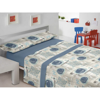 Pierre Cardin CALIFORNIA Blue Sheet Set 90cm Bed