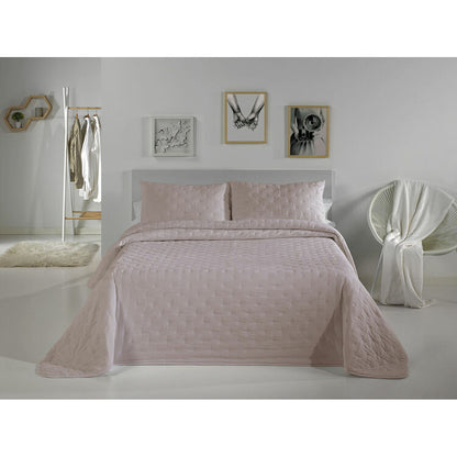 Colcha Pierre Cardin DOTS Rosa Cama de 135 (3 Piezas)