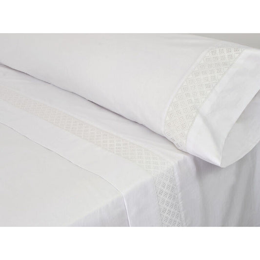 Pierre Cardin ELISA White Sheet Set 135 Bed