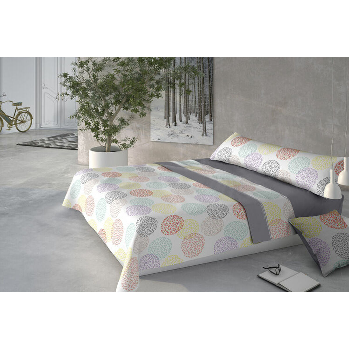 Juego de Sábanas Pierre Cardin CORALINA DORIS Gris Cama de 150