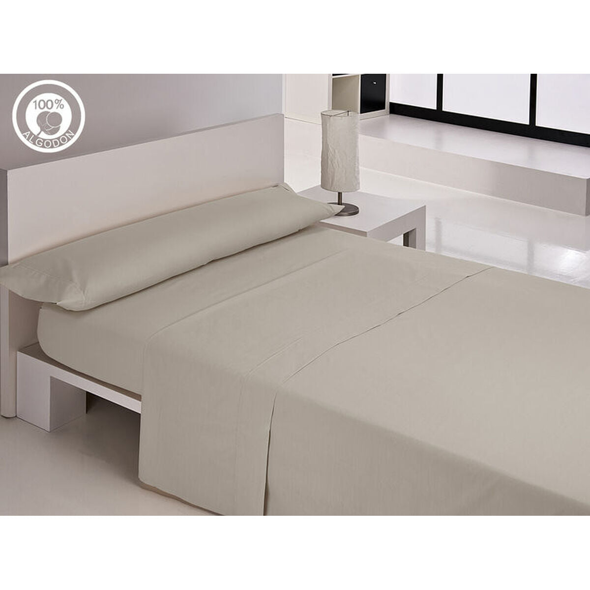 Juego de Sábanas Hosteline IRIS PREMIUM Gris Perla Cama de 150