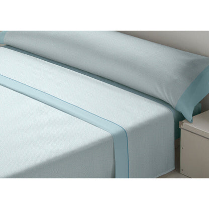 D'Or JAZMIN Blue Sheet Set 80 Bed Flannel