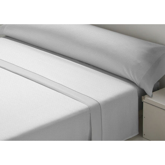 D'Or JAZMIN Grey Sheet Set 80 Bed Flannel