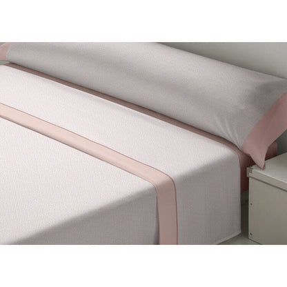 D'Or JAZMIN Pink Sheet Set 90 Bed Flannel