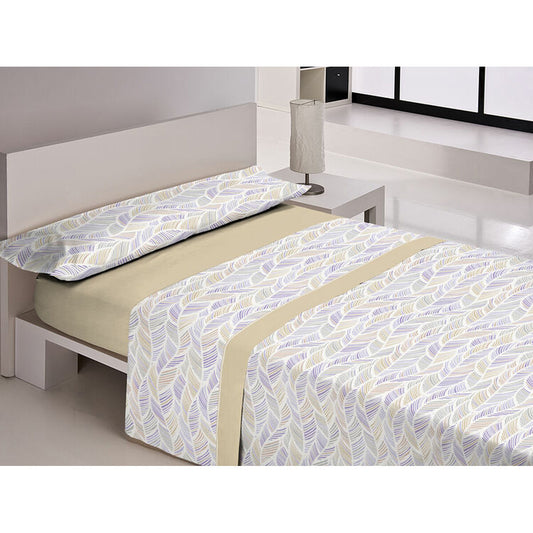 Juego de Sábanas Libela PIRINE SAONA Beige Cama de 135