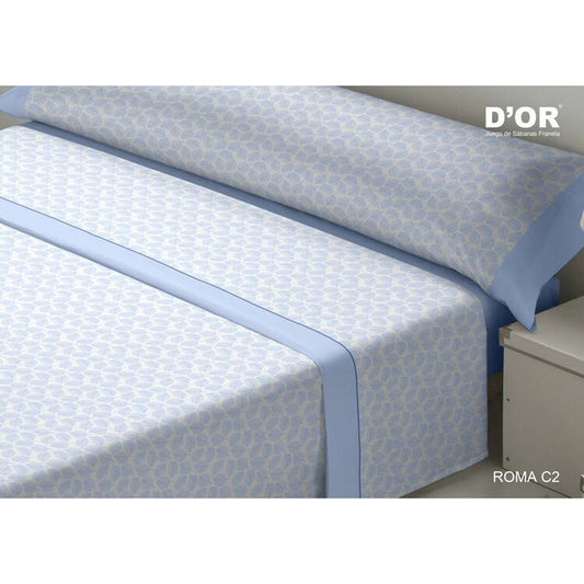 D'Or ROMA Blue Sheet Set 90 Bed Flannel