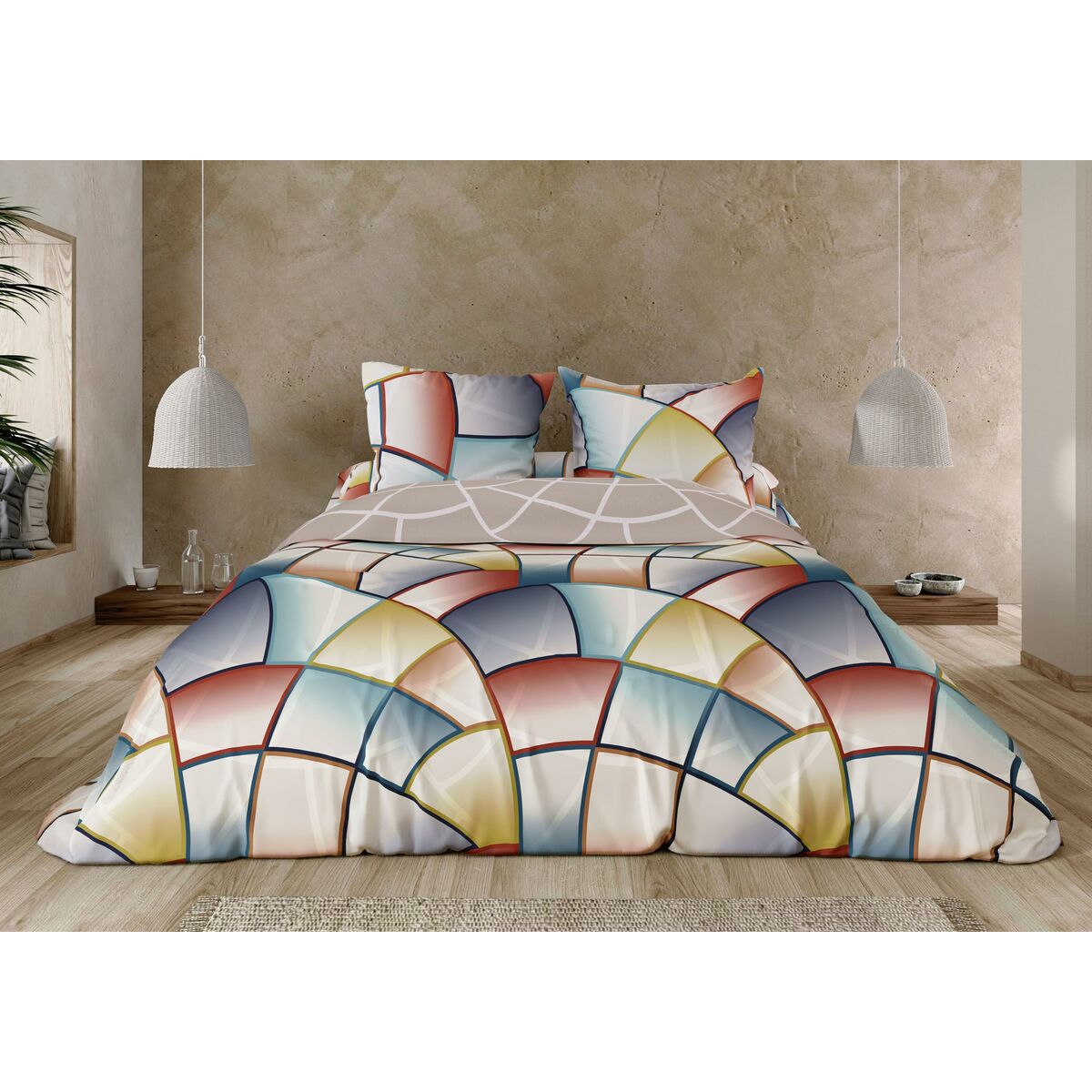 Pierre Cardin Lucas Brown Duvet Cover 144 Threads 150 x 230 cm