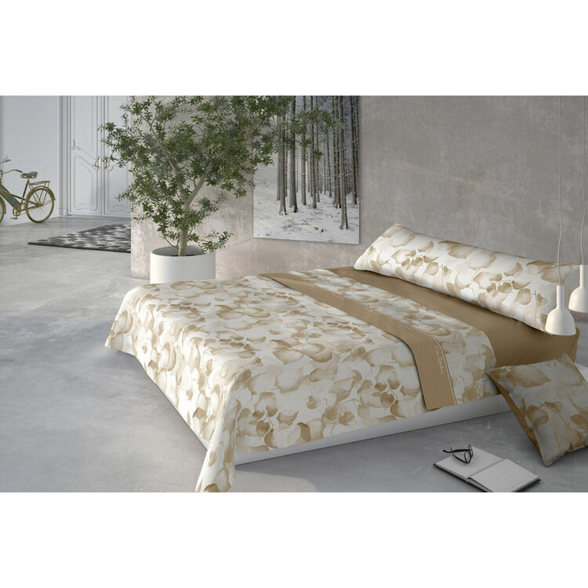 Juego de Sábanas Pierre Cardin CORALINA MARIOLA Beige Cama de 150