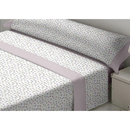 Juego de Sábanas Tejidos Reina Fides Blanco Rosa Cama de 160