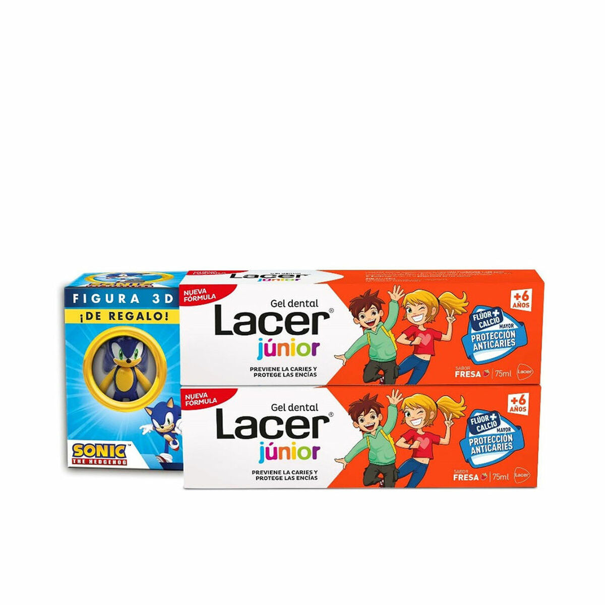 Pasta de Dientes Lacer Junior 75 ml Fresa 2 Unidades