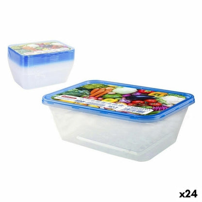 Set de Fiambreras Privilege 49787 Rectangular 750 ml 18 x 12 x 6 cm (24 Unidades) (9 pcs)