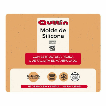 Molde para Horno Quttin Silicona Rígido 24,3 x 24,3 cm (8 Unidades)