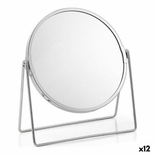 Confortime Silver Magnifying Mirror 17 cm (12 Units)