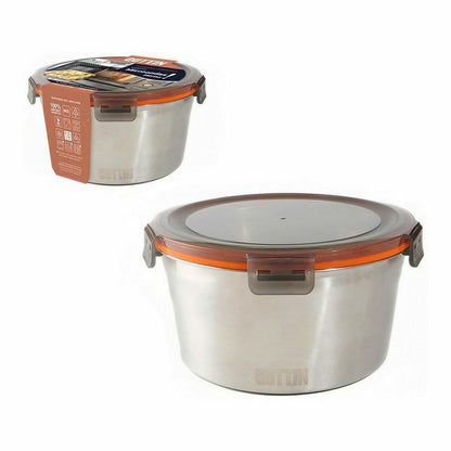 Quttin Hermetic Lunch Box Round Steel 2L (12 Units)