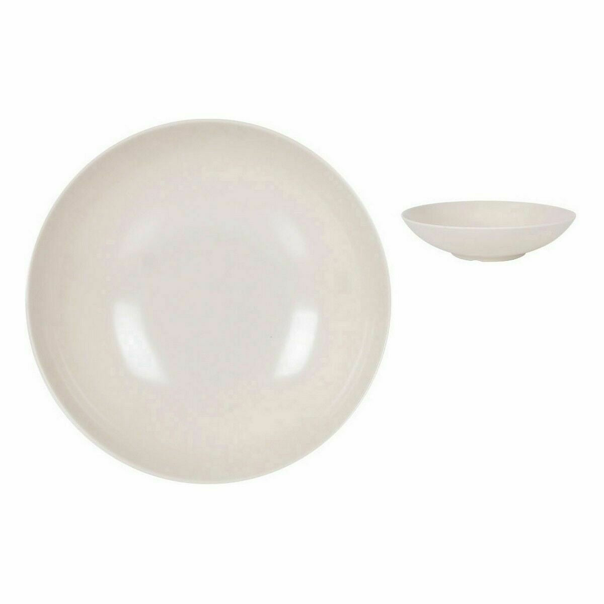 La Mediterránea Deep Plate Glossy White Melamine 21 x 5.3 cm (24 Units)