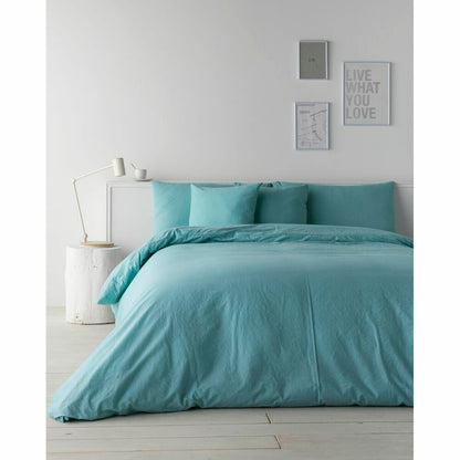 Naturals Duvet Cover WHITE LINEN Green 143 x 200 cm