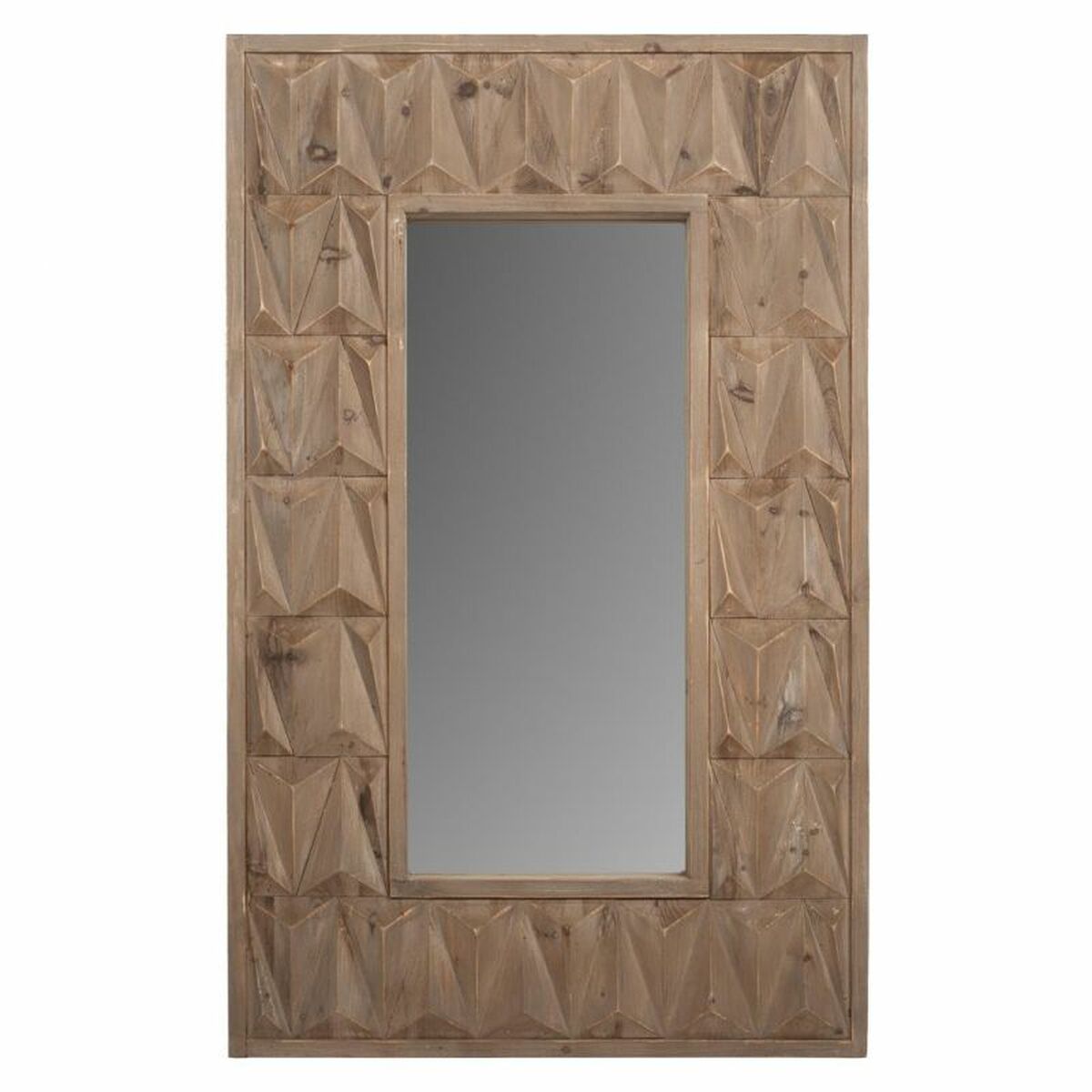 Espejo de pared Alexandra House Living Blanco Madera de abeto 10 x 114 x 73 cm