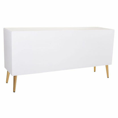 Aparador Alexandra House Living Blanco Dorado Madera MDF 42 x 71 x 145 cm