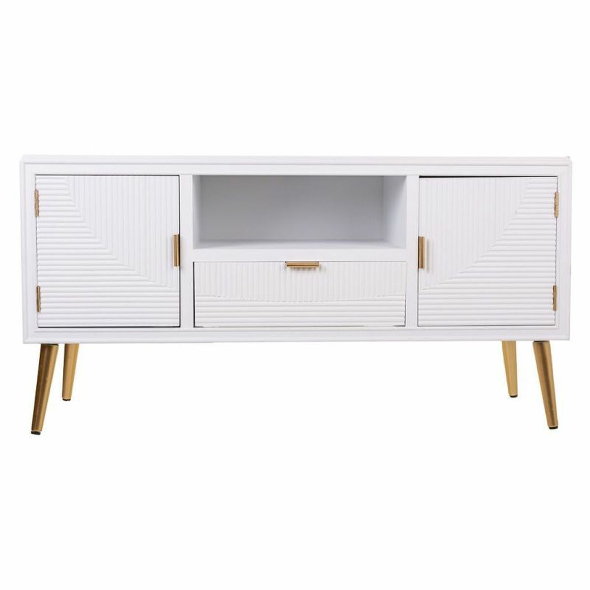 Aparador Alexandra House Living Blanco Dorado 40 x 61 x 121 cm