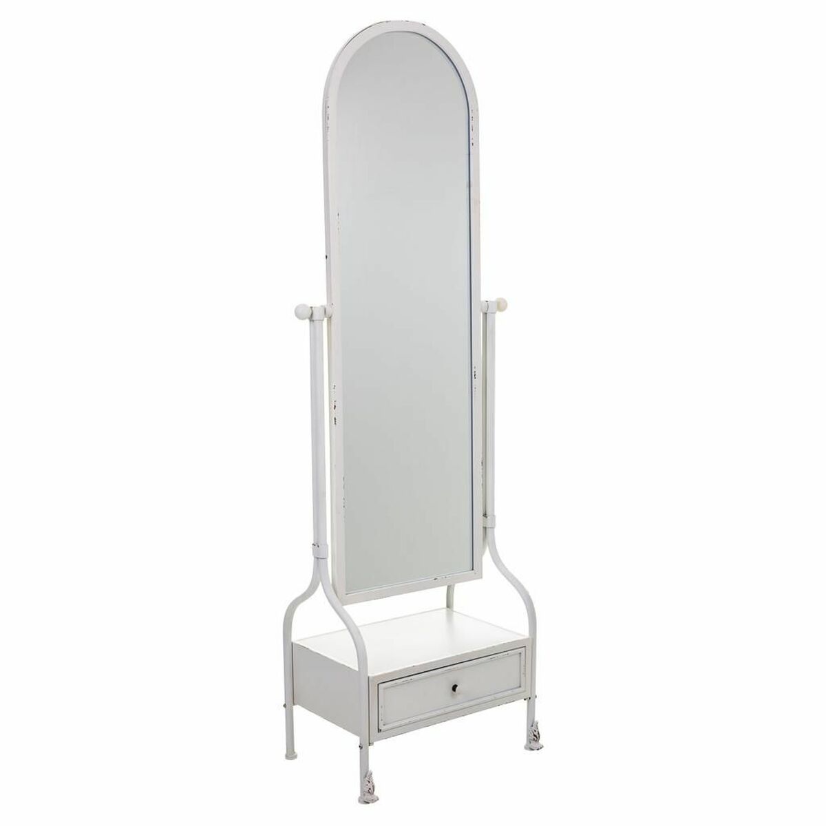 Espejo de pie Alexandra House Living Blanco Hierro 38 x 184 x 65 cm