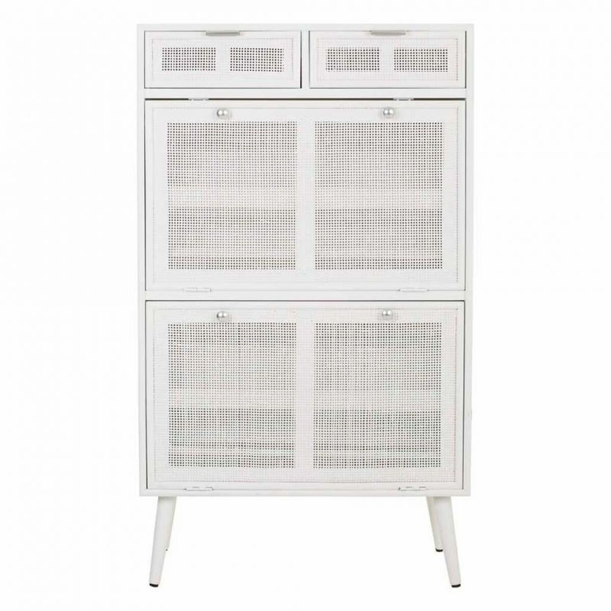 Armario zapatero Alexandra House Living Blanco 32 x 120 x 70 cm Rejilla