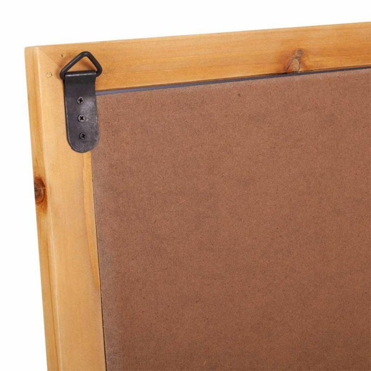 Espejo de pared Alexandra House Living Negro Metal Madera de abeto 2 x 90 x 60 cm