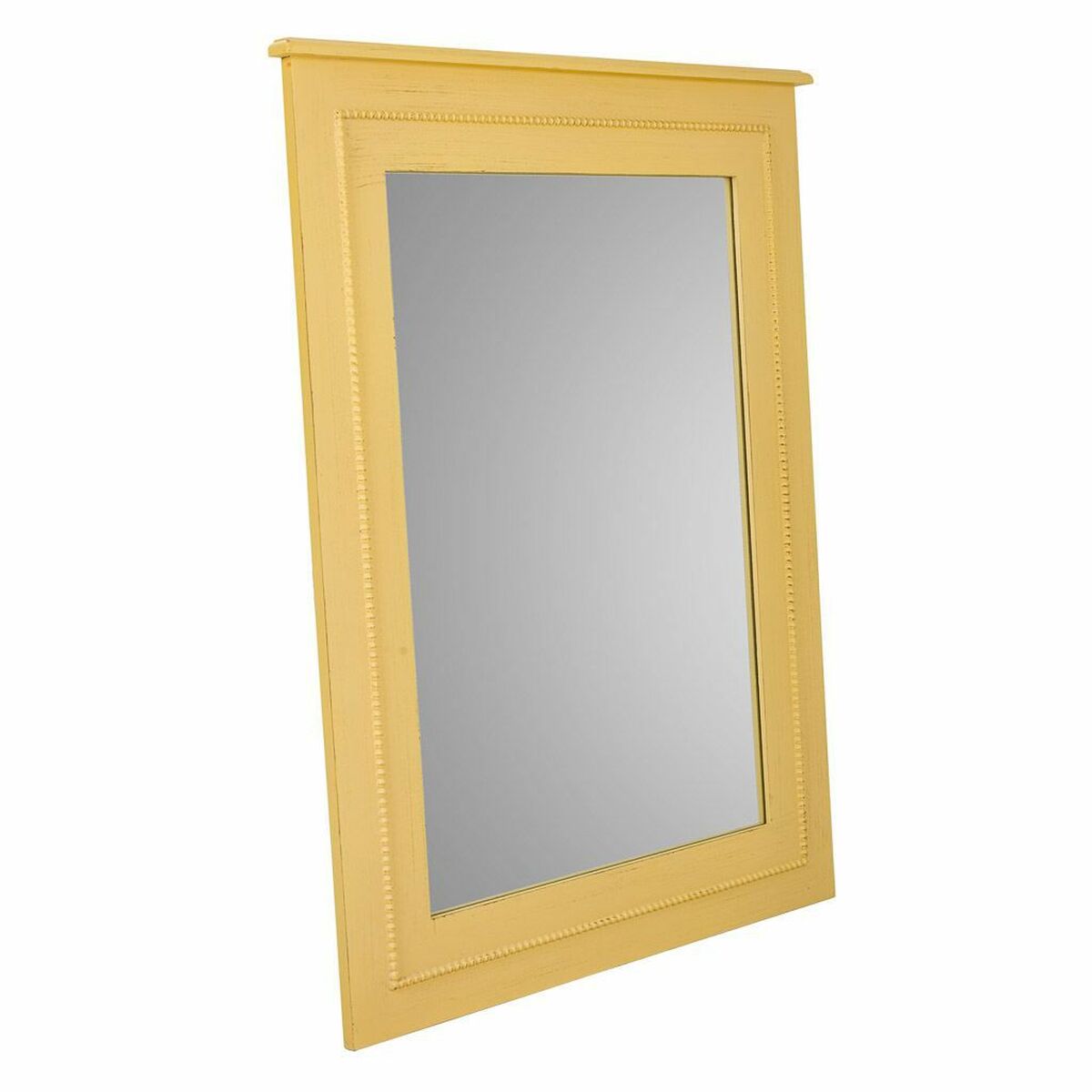 Espejo de pared Alexandra House Living Amarillo Vidrio Madera de abeto 3 x 90 x 70 cm