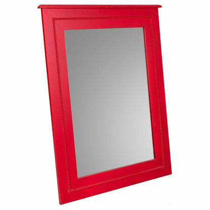 Espejo de pared Alexandra House Living Rojo Vidrio Madera de abeto 3 x 90 x 70 cm