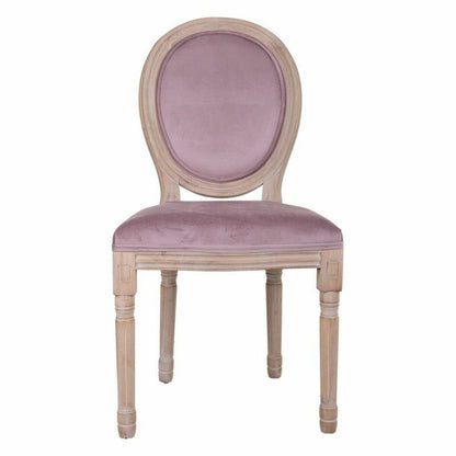 Silla de Comedor Alexandra House Living Rosa 100 % poliéster 46 x 96 x 48 cm