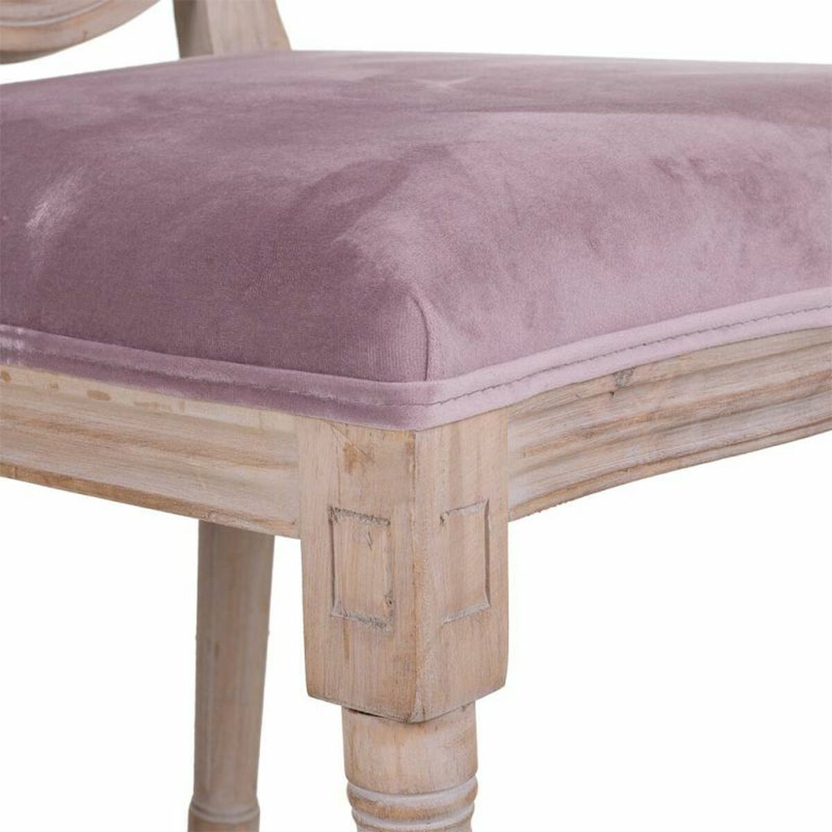 Silla de Comedor Alexandra House Living Rosa 100 % poliéster 46 x 96 x 48 cm