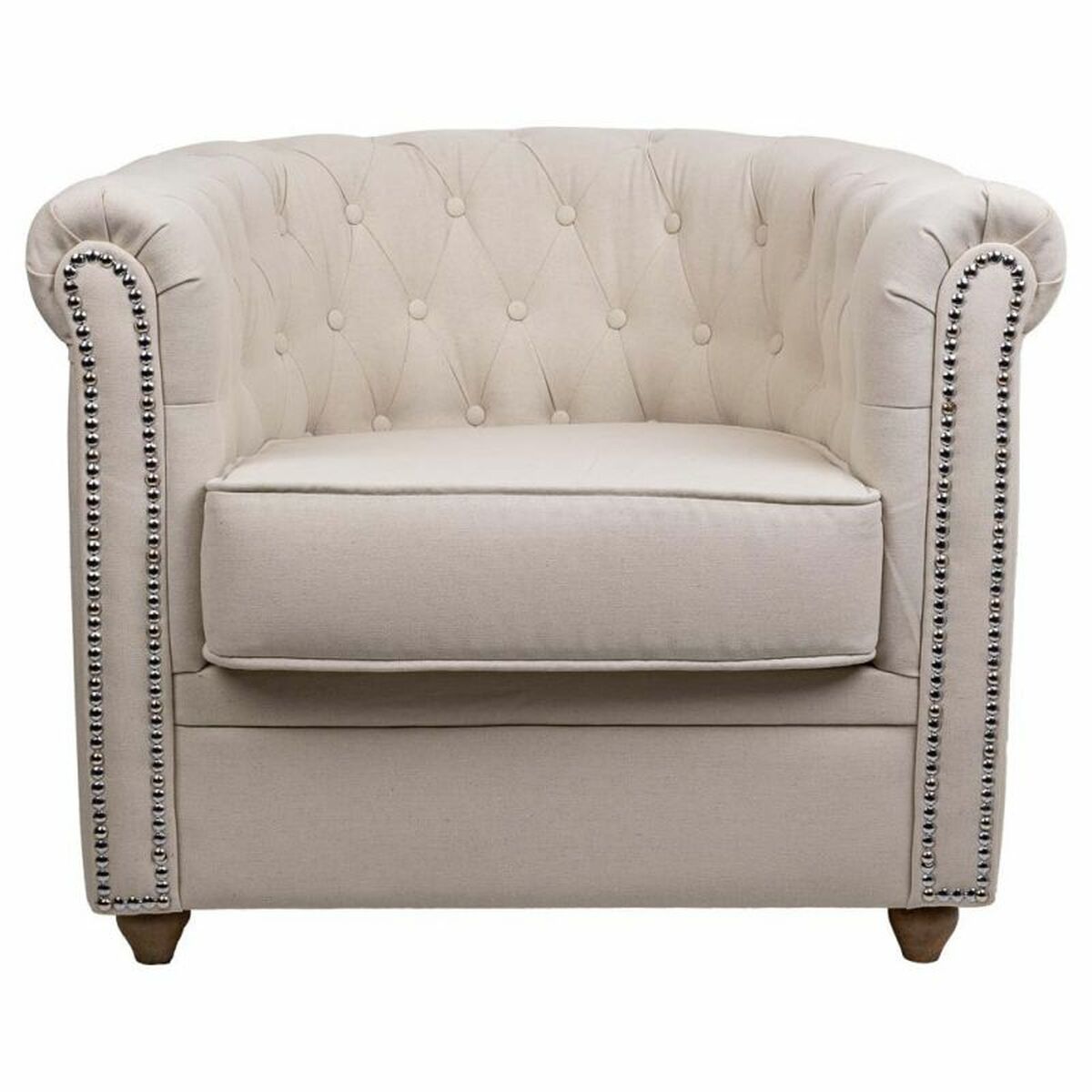 Sillón Alexandra House Living Beige 80 x 72 x 80 cm Tapizado