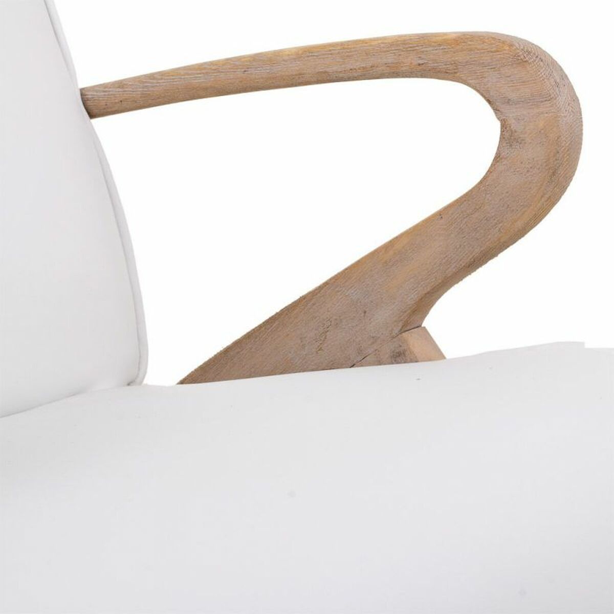 Sillón Alexandra House Living Blanco 55 x 85 x 57 cm Tapizado Polipiel