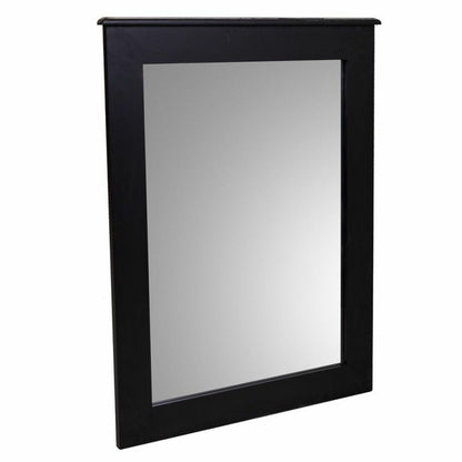 Espejo de pared Alexandra House Living Negro Vidrio Madera de abeto 3 x 90 x 70 cm