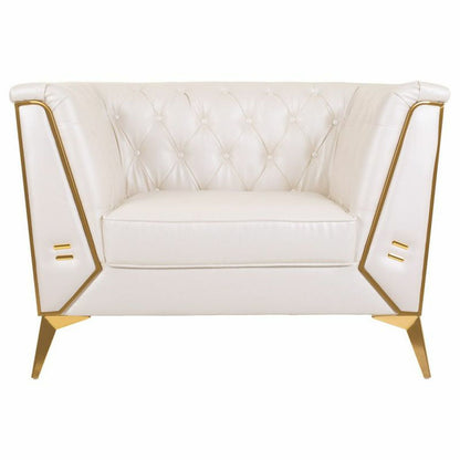 Sillón Alexandra House Living Blanco 72 x 75 x 104 cm Tapizado