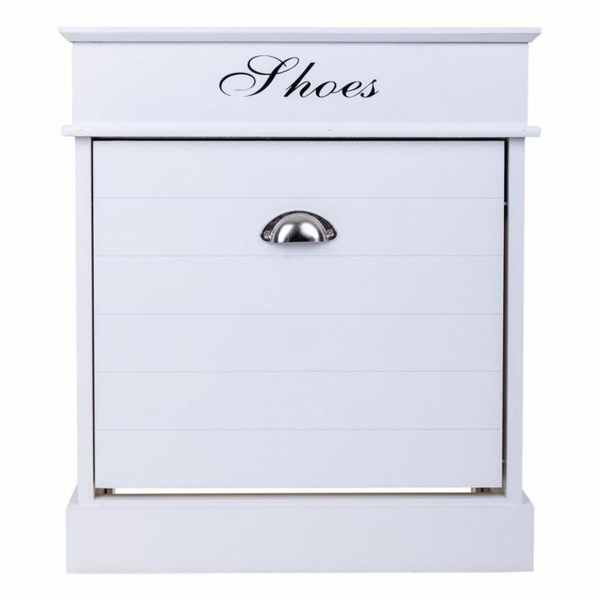 Alexandra House Living Shoe Rack White 28 x 58 x 50 cm 1 Drawer