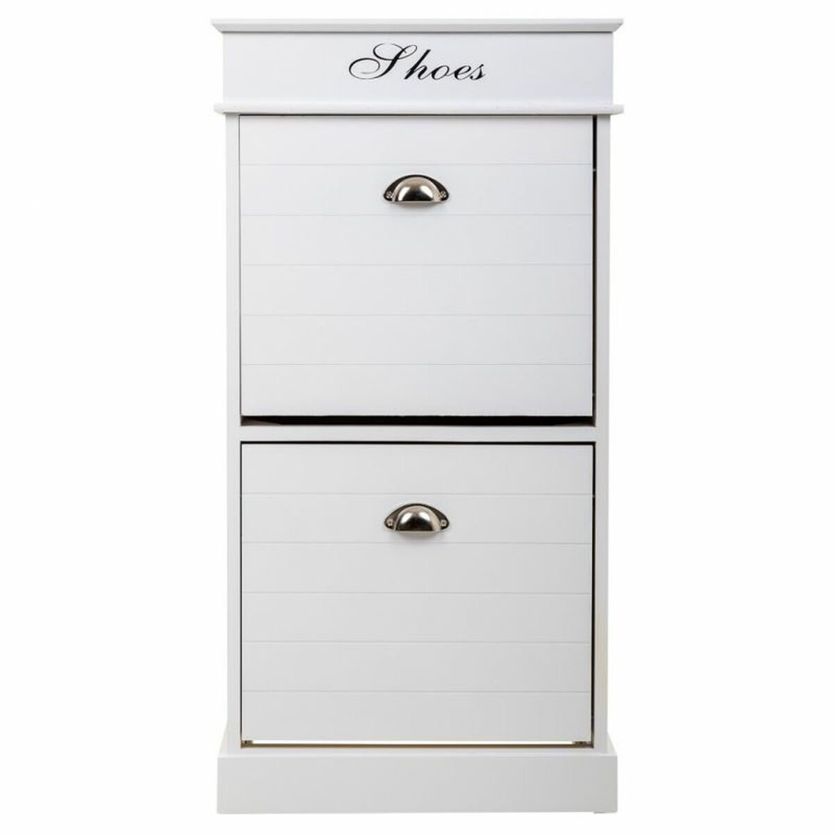 Alexandra House Living Shoe Rack White 28 x 98 x 50 cm 2 Drawers