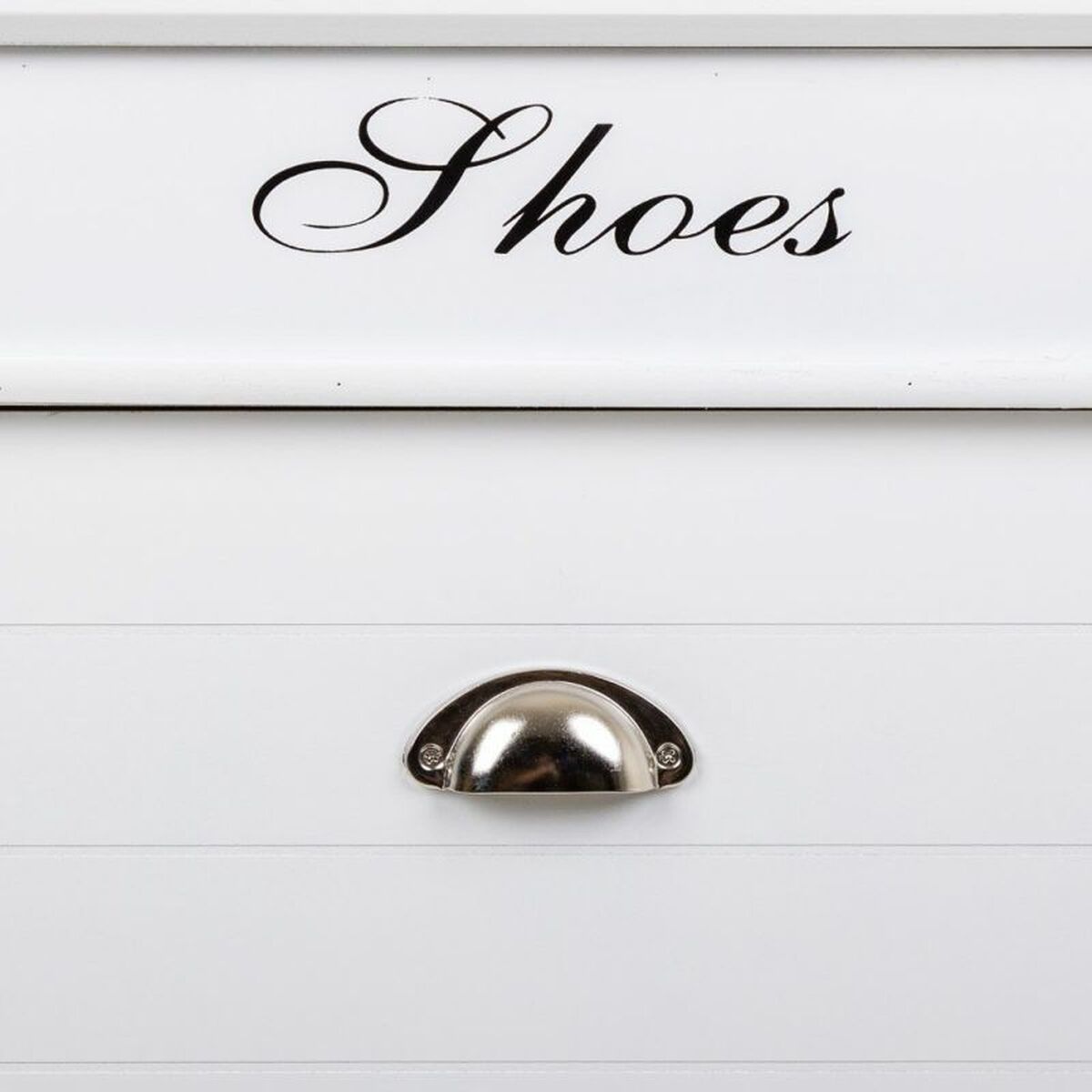 Alexandra House Living Shoe Rack White 28 x 98 x 50 cm 2 Drawers