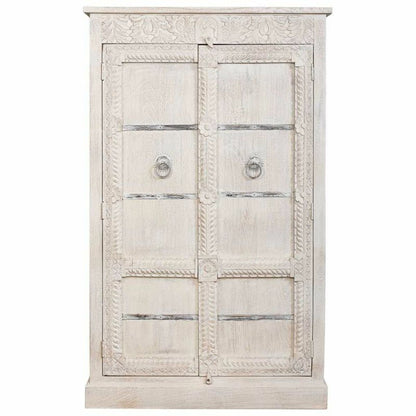 Armario ropero Alexandra House Living Blanco Madera de mango 98 x 160 x 46 cm