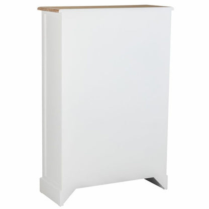 Alexandra House Living Shoe Cabinet White Brown 33 x 120 x 80 cm