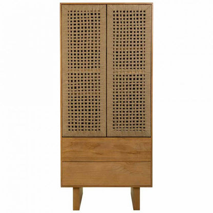 Armario Alexandra House Living Marrón Cuerda Madera de abeto Madera de Paulonia 45 x 170 x 80 cm 45 x 170 x 75 cm